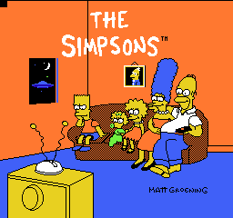 Simpsons, The - Bart vs. the Space Mutants (Europe) Title Screen